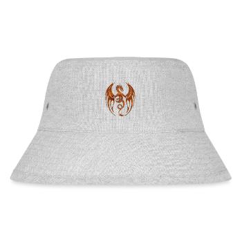 Fantasy Dragon Anime Dragon Head Mythical reptile - Stanley/Stella Recycled Bucket Hat - heather grey - Front