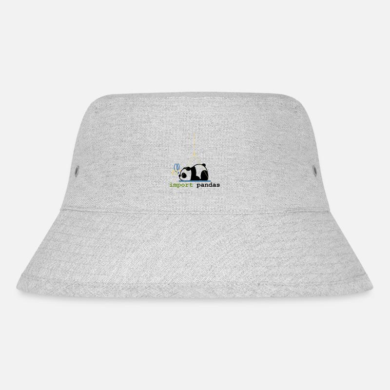 Python-Witze Pandas importieren Programmierung - Stanley/Stella recycelter Bucket Hat - Grau meliert