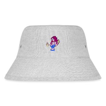 Girl - Stanley/Stella recycelter Bucket Hat - Grau meliert - Vorne
