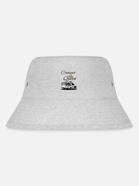 Camper Queen-Camper Königin - Stanley/Stella recycelter Bucket Hat - Grau meliert