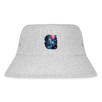 bday funky heart hippy present sayings birthday - Stanley/Stella Recycled Bucket Hat - heather grey - Front