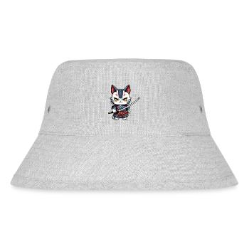 Chat samouraï #27 - Bob recyclé Stanley/Stella - gris chiné - Devant