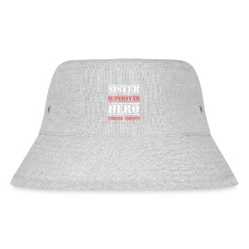 Best Sister Star Saying - Stanley/Stella Recycled Bucket Hat - heather grey - Front