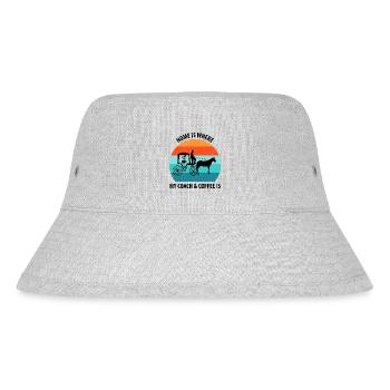 Coachman Carriage Horse-drawn carriage Coffee - Stanley/Stella Recycled Bucket Hat - heather grey - Front