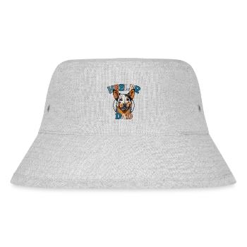 Heeler Dad Cattle Dog Dogs Father's Day Wilsigns - Stanley/Stella Recycled Bucket Hat - heather grey - Front
