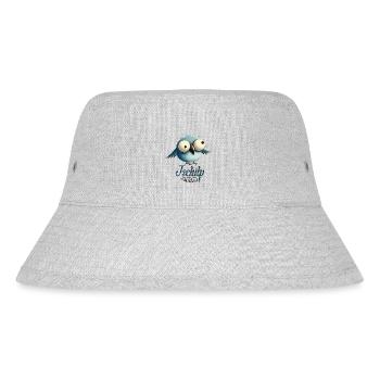 Mimikama Tschilp Vogel - Stanley/Stella recycelter Bucket Hat - Grau meliert - Vorne