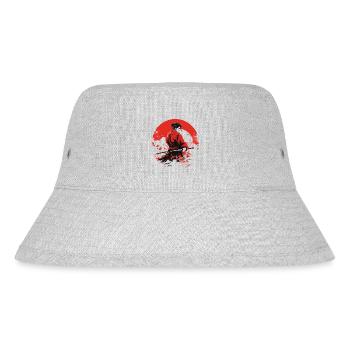 Japanese Art Warrior Onimusha - Stanley/Stella Recycled Bucket Hat - heather grey - Front