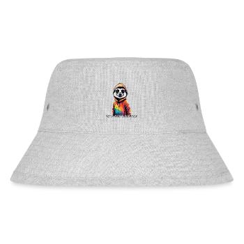 Was geht Digga? Cooles Erdmännchen - Stanley/Stella recycelter Bucket Hat - Grau meliert - Vorne