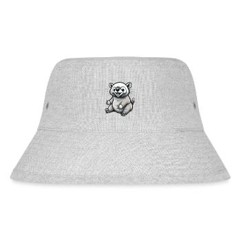 Small Seated Animal: Cartoon - Stanley/Stella Recycled Bucket Hat - heather grey - Front