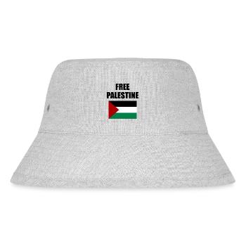 Befreit Palästina - Stanley/Stella recycelter Bucket Hat - Grau meliert - Vorne