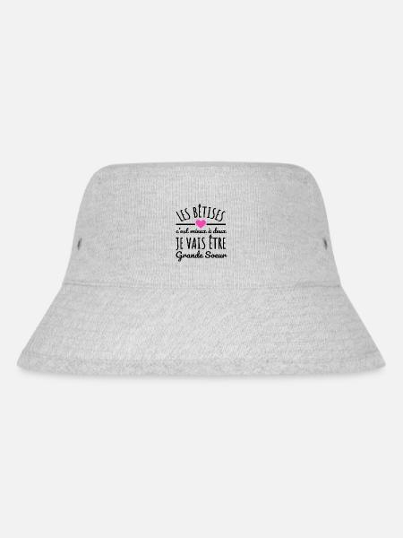 Je vais être grande soeur annonce naissance - Bob recyclé Stanley/Stella - gris chiné