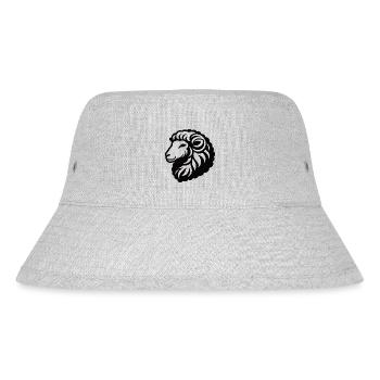 Motif élégant de tête de mouton pour les fans de moutons - Bob recyclé Stanley/Stella - gris chiné - Devant