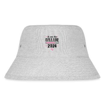 Je vais être marraine en 2024 cadeau marraine 2024 - Bob recyclé Stanley/Stella - gris chiné - Devant