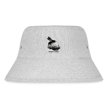 Preserve & Protect Bee Bees Honey Bees Flowers - Stanley/Stella Recycled Bucket Hat - heather grey - Front