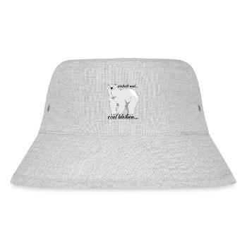 Eisbär "einfach mal cool bleiben..." - Stanley/Stella recycelter Bucket Hat - Grau meliert - Vorne