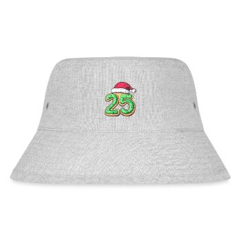 25 Number Christmas Cookie - Stanley/Stella Recycled Bucket Hat - heather grey - Front