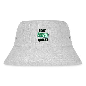 Footvolley Spieler Team Turnier Mannschaft in 2025 - Stanley/Stella recycelter Bucket Hat - Grau meliert - Vorne