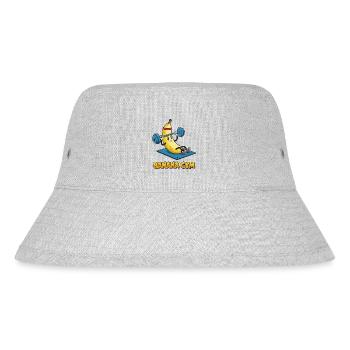 Fitness and bananas for banana gym - Stanley/Stella Recycled Bucket Hat - heather grey - Front