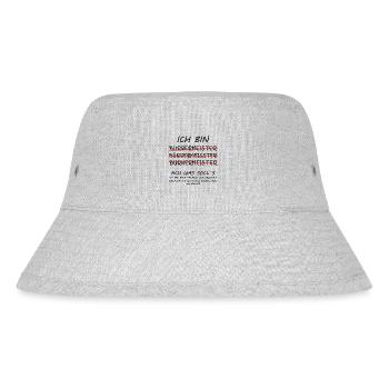 Bürgermeister Sprüche Lustig Witzig Humor - Stanley/Stella recycelter Bucket Hat - Grau meliert - Vorne