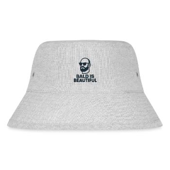 Männer Glatze Geschenkidee Bald Is Beautiful - Stanley/Stella recycelter Bucket Hat - Grau meliert - Vorne