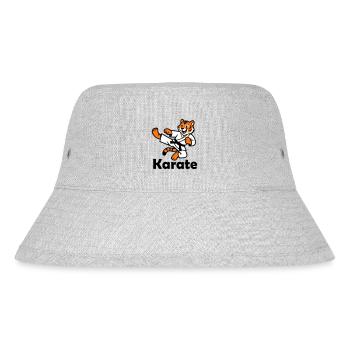 Karate Tiger - Stanley/Stella Recycled Bucket Hat - heather grey - Front