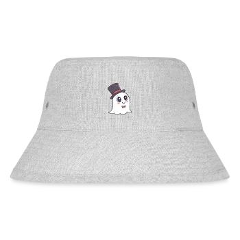 Fantôme chic chapeau et nœud - Bob recyclé Stanley/Stella - gris chiné - Devant
