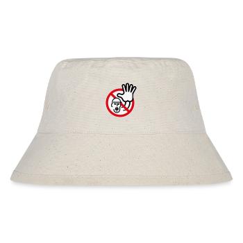 Warnzeichen / Warnung / Verbot (Symbol / 3C) - Stanley/Stella recycelter Bucket Hat - Naturweiß - Vorne