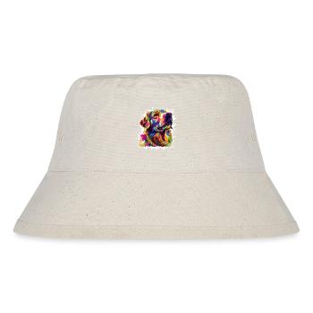 Dog Dog Art Graffiti - Stanley/Stella Recycled Bucket Hat - natural - Front