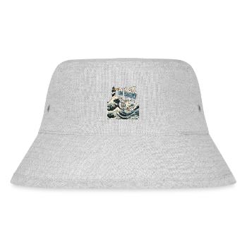 Kanagawa Bier Bucht Möwe - Stanley/Stella recycelter Bucket Hat - Grau meliert - Vorne