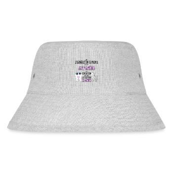 Zahnärztin Mama Zahnmedizinerin Mutter Geschenk - Stanley/Stella recycelter Bucket Hat - Grau meliert - Vorne