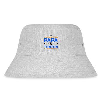 J'ai Deux Titres Papa et Tonton Fête des Pères - Bob recyclé Stanley/Stella - gris chiné - Devant
