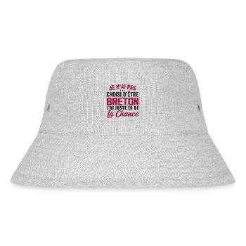 Not Chosen To Be Breton - Gift Humor - Stanley/Stella Recycled Bucket Hat - heather grey - Front