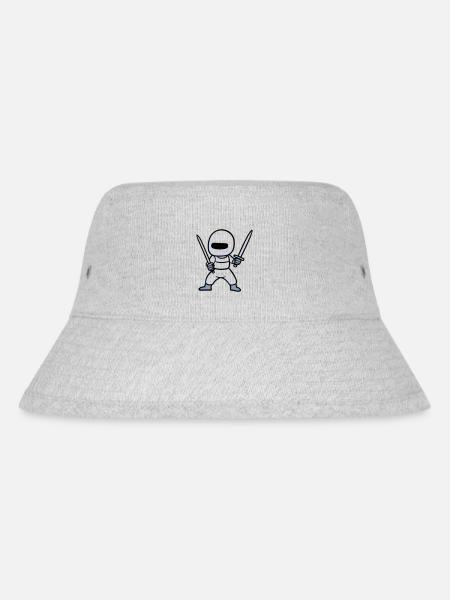 Doppelschwert-Ninja - Stanley/Stella recycelter Bucket Hat - Grau meliert