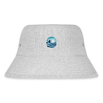 Reiten Sie auf der Welle - Stanley/Stella recycelter Bucket Hat - Grau meliert - Vorne