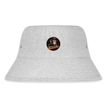 Cool Chimpanzee Born To Be Awesome - Stanley/Stella Recycled Bucket Hat - heather grey - Front