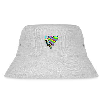 Colourful Love - Stanley/Stella Recycled Bucket Hat - heather grey - Front