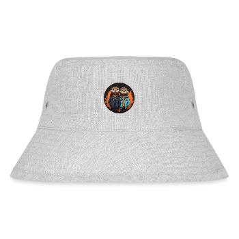 Two otter otters in streetwear - Stanley/Stella Recycled Bucket Hat - heather grey - Front