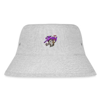God of thunder cool cartoon - Stanley/Stella recycelter Bucket Hat - Grau meliert - Vorne