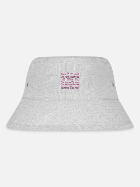Ich bin ein bisschen komisch - Stanley/Stella recycelter Bucket Hat - Grau meliert
