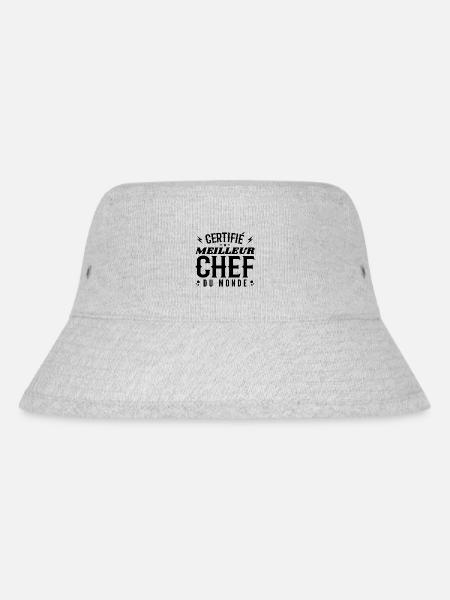 Certifié Meilleur Chef du Monde | Cadeau Chef - Bob recyclé Stanley/Stella - gris chiné