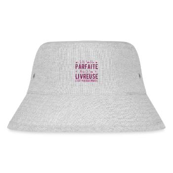 Nicht perfekt, aber ich bin ein Liefermädchen - Stanley/Stella recycelter Bucket Hat - Grau meliert - Vorne