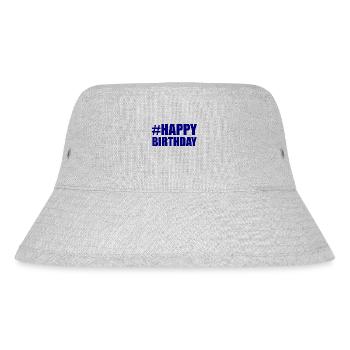 ANNIVERSAIRE. HAPPY BIRTHDAY. JOYEUX ANNIVERSAIRE. - Stanley/Stella Recycled Bucket Hat - heather grey - Front