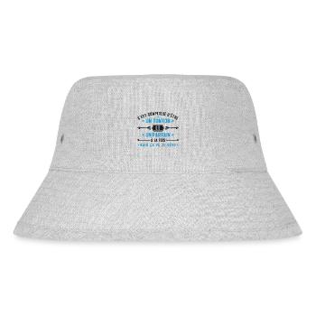 Onkel und Pate - Stanley/Stella recycelter Bucket Hat - Grau meliert - Vorne