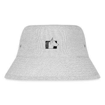 Heeler Profil Cattle Dog Hunde Hund Wilsigns - Stanley/Stella recycelter Bucket Hat - Grau meliert - Vorne