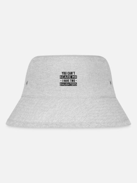 Du kannst mich nicht erschrecken, ich habe zwei Töchter - Stanley/Stella recycelter Bucket Hat - Grau meliert