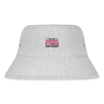 Assistante | Véto | Cadeau | Super Pouvoir - Bob recyclé Stanley/Stella - gris chiné - Devant