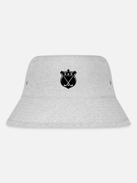 Golf Emblem / Golf Crest - Stanley/Stella Recycled Bucket Hat - heather grey