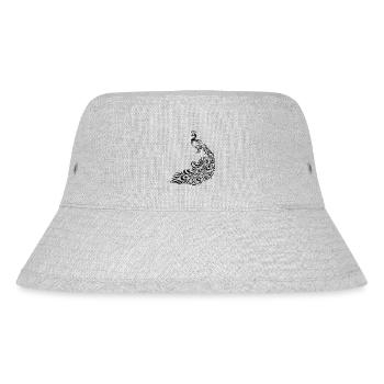 Pfau - Stanley/Stella recycelter Bucket Hat - Grau meliert - Vorne
