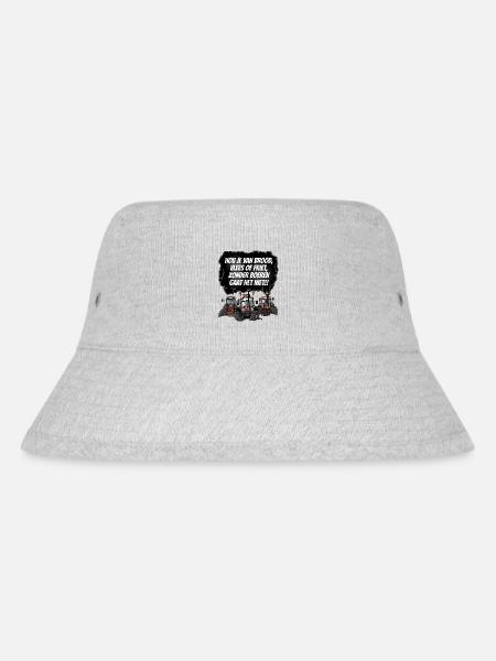 Brot T-Shirt 3x braun - Stanley/Stella recycelter Bucket Hat - Grau meliert