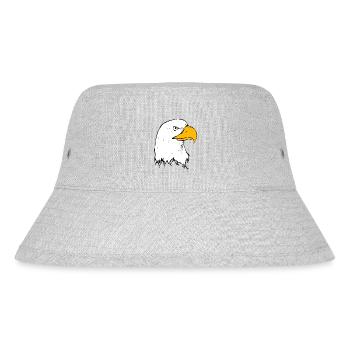 eagle eagle buzzard falcon habicht hawk falcon17 - Stanley/Stella Recycled Bucket Hat - heather grey - Front